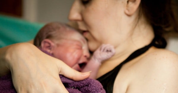 mother and newborn baby