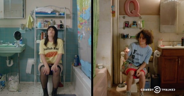 broad city toilet scene