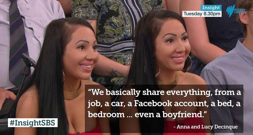 DeCinque twins on SBS Insight
