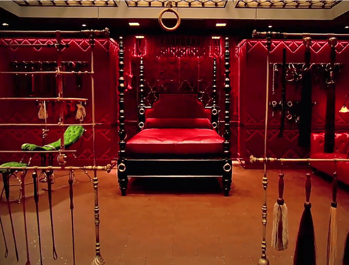 playroom fifty shades of grey red room equipment