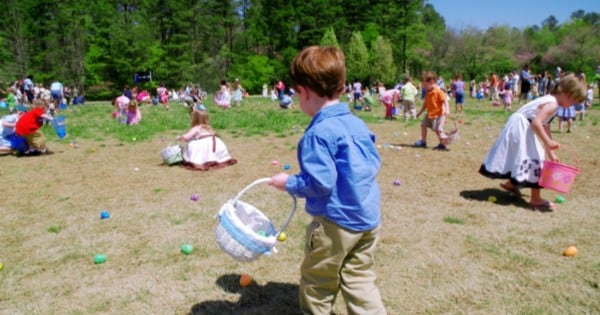 children easter egg hunt
