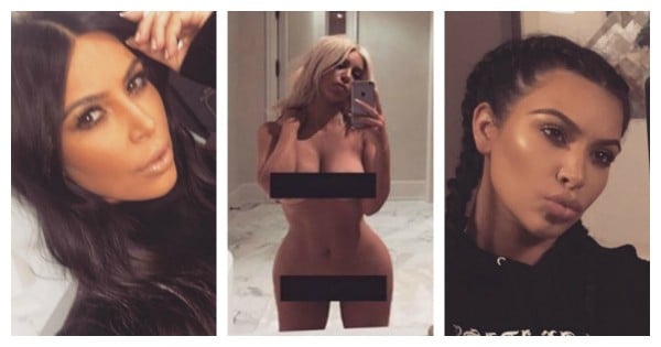 kim kardashian selfie collage