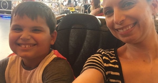 Giovanni and I on the dodgems