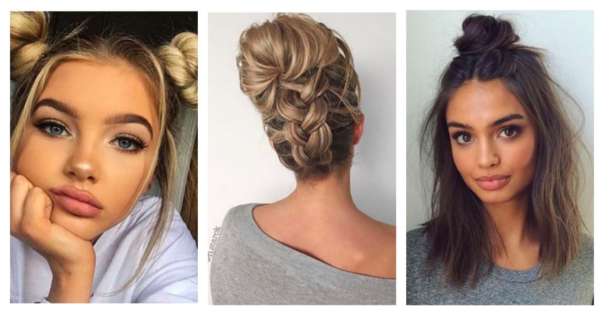 pretty hairstyles for school medium hair