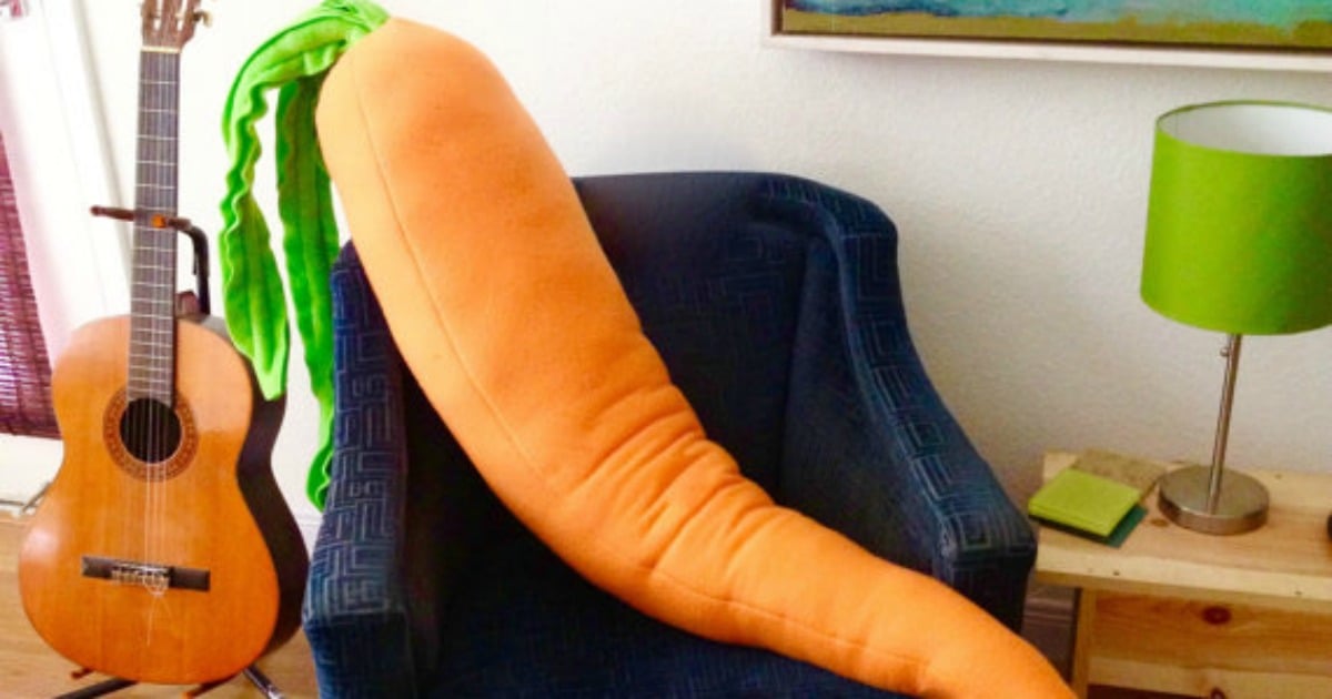 This giant carrot pillow is all you need.