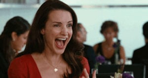 excited charlotte SATC