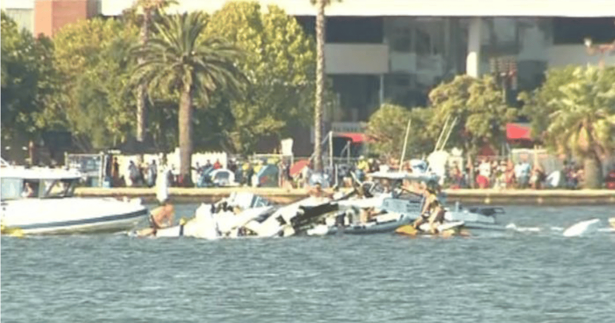 Perth Australia Day plane crash kills two people during city celebrations.