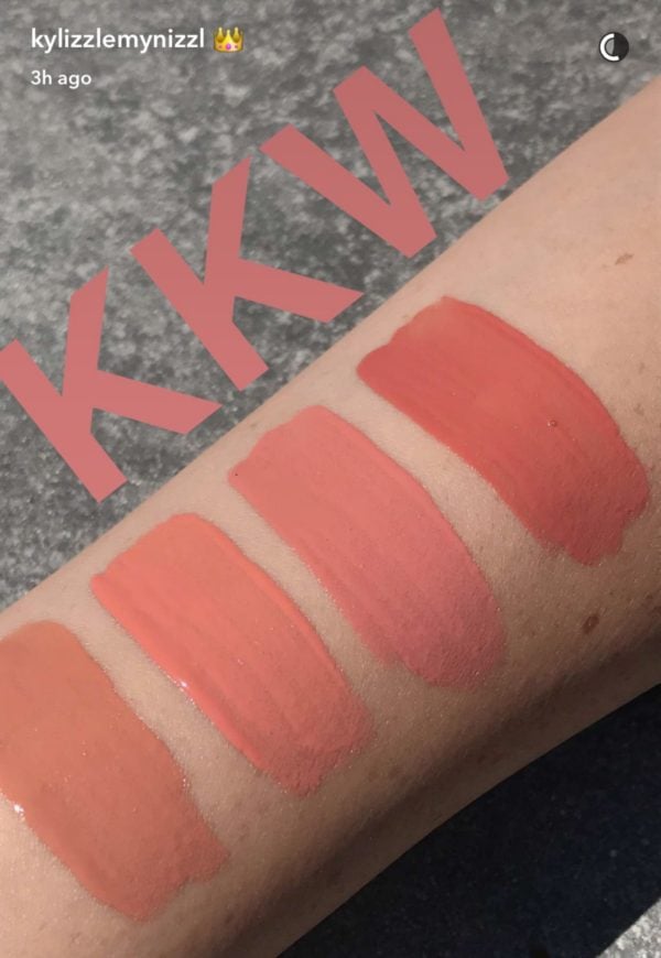 KKW-swatches