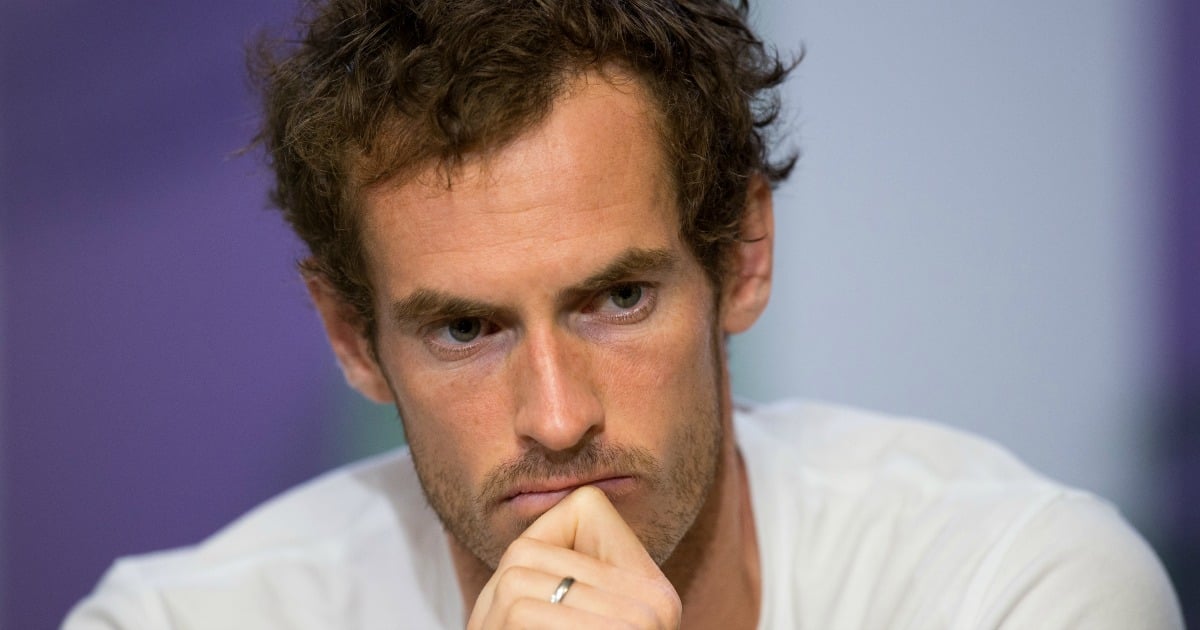 Andy Murray corrects reporter at Wimbledon press conference.