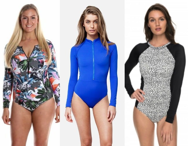 girls long sleeve bathers