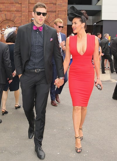 Megan Gale and Shaun Hampson