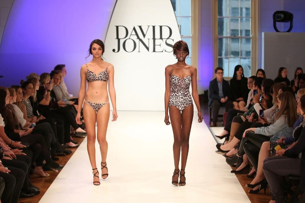 Models at the David Jones Spring/Summer launch this year (Image via Getty)