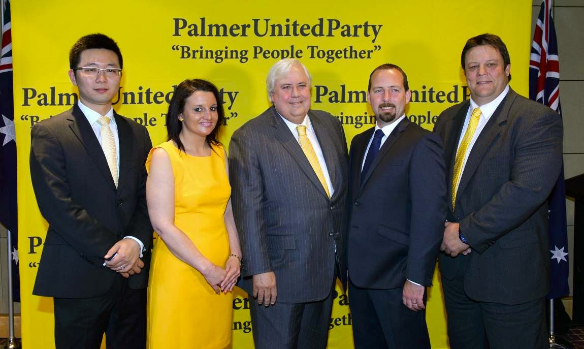 Jacqui with the Palmer United Party (PUP) (Image from William West/AFP/Getty Images)