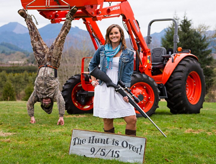 Horrendous engagement announcement photos.