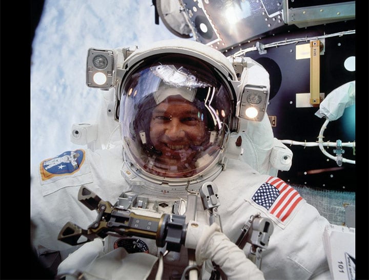 Astronauts are sharing videos and selfies from space