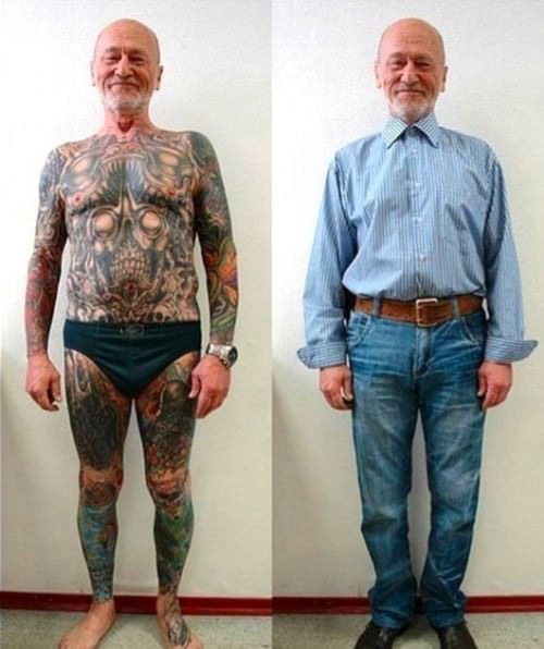 Discover 94 about old man tattoo best  indaotaonec