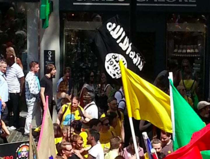 CNN spots an ISIS flag at gay pride event. Or do they?