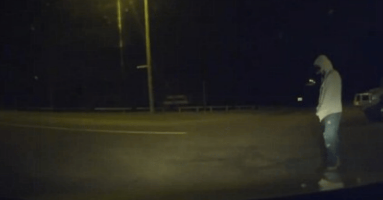 This video of a creepy hooded man will truly terrify you.