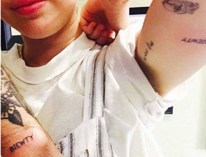 Lea Michele tattoo tribute to her late grandmother