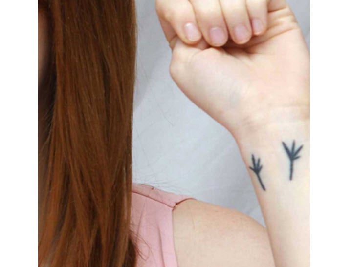 Lea Michele tattoo tribute to her late grandmother