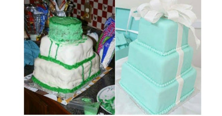 Without a doubt the worst wedding cakes you will ever see.