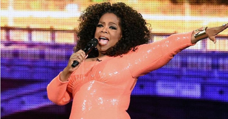 Someone threw something at Oprah in Melbourne