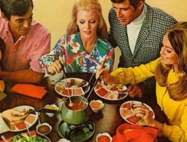 Image result for retro fondue set