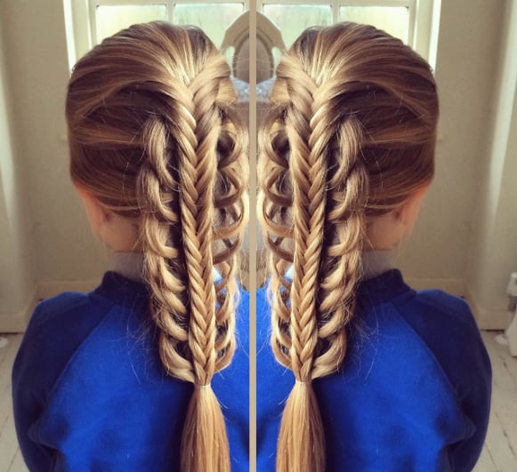 Sweetheart hair designs: One mum's incredible braid skills.