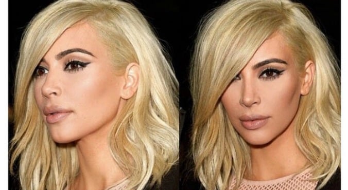 Kim Kardashian white hair