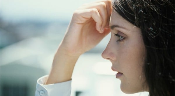 Stressed young woman