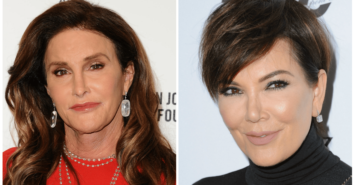 Caitlyn Jenner kisses Kris Jenner and it's a bit gross.