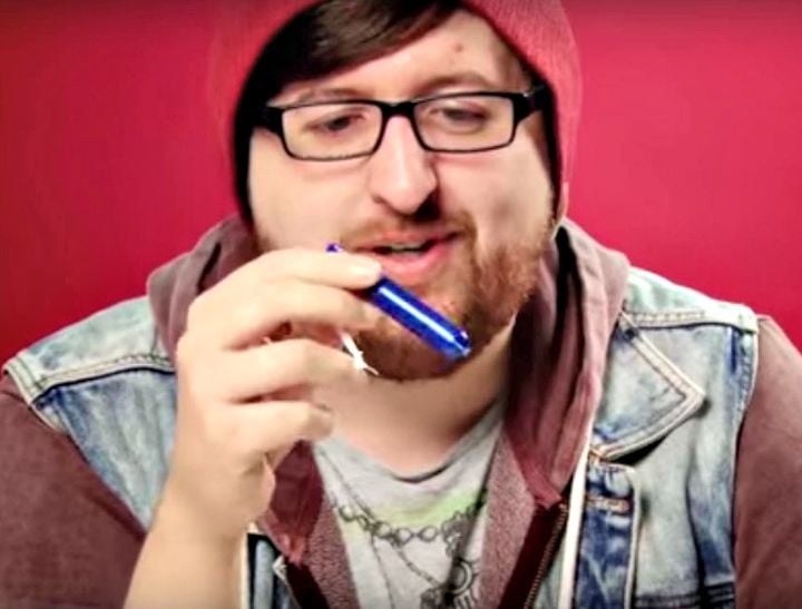 men explaining tampons