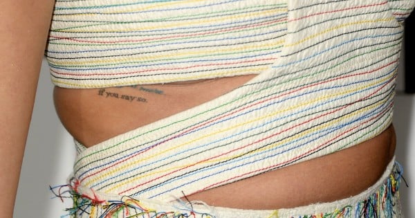 Lea Michele tattoo tribute to her late grandmother