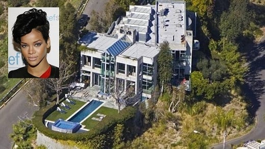 Rihanna house in the Hollywood Hills worth $7 mill have a look inside.