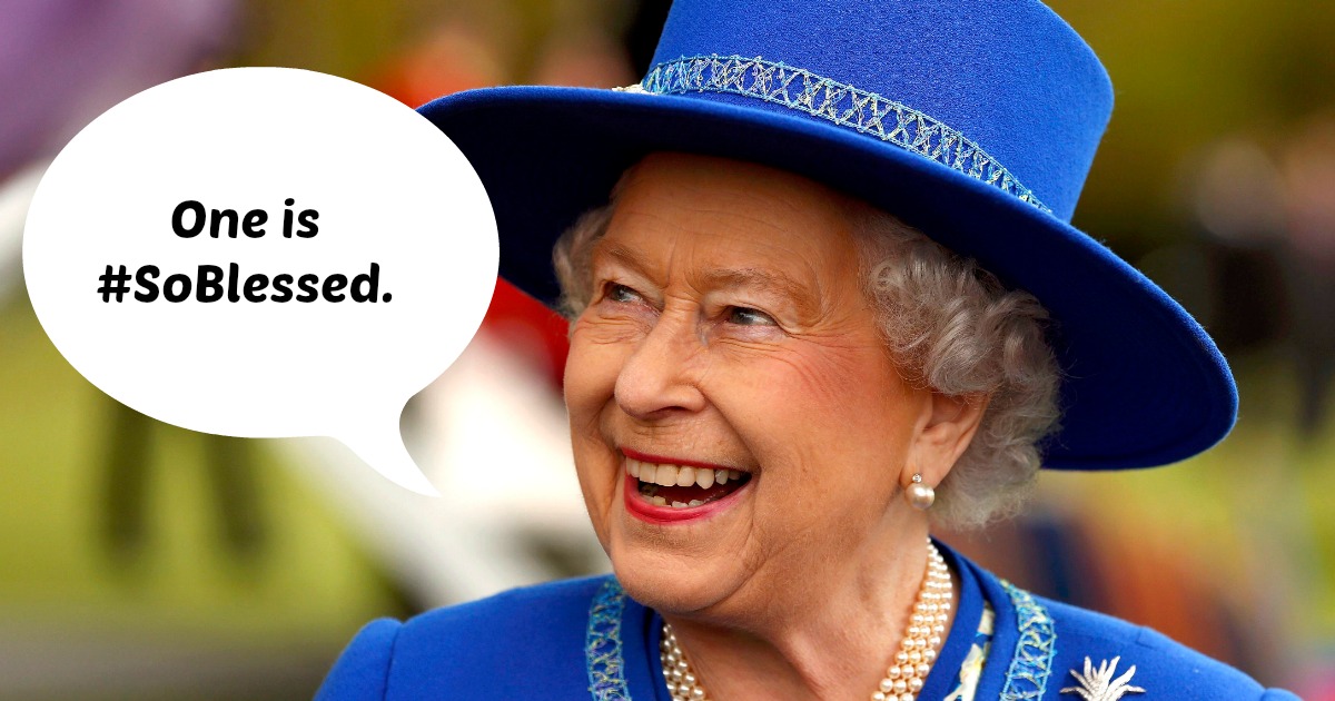 The Queen needs some help on Twitter.