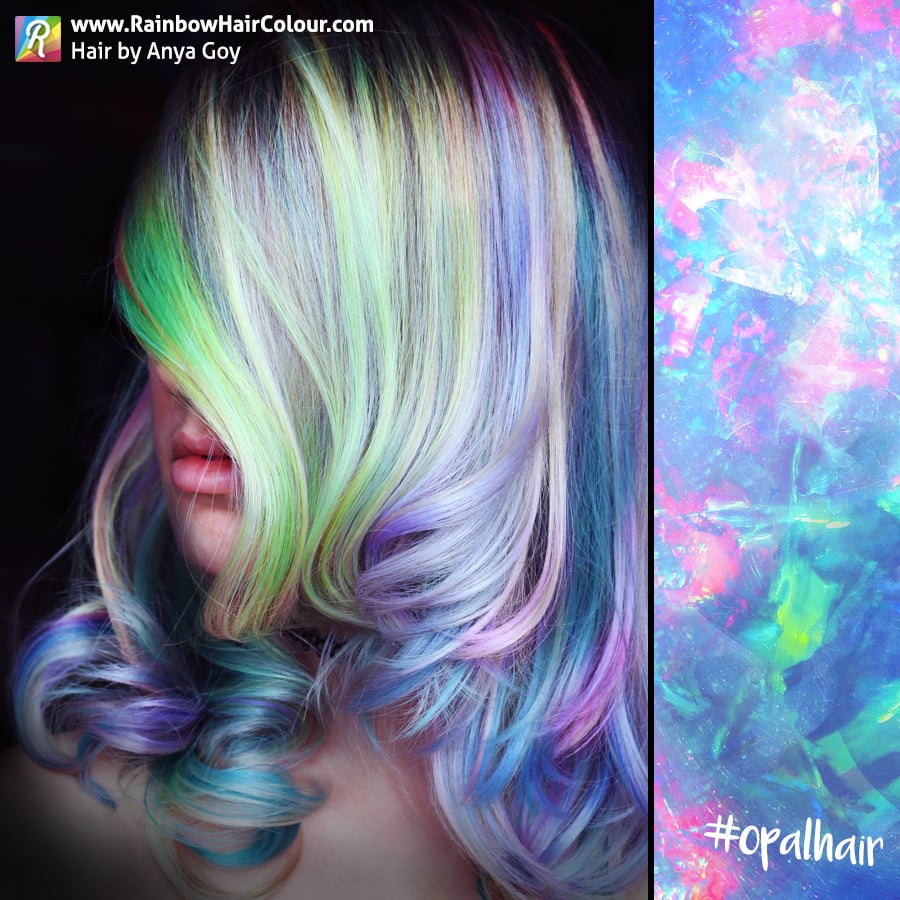 Neon UV Glow in the dark hair by Anya Goy 