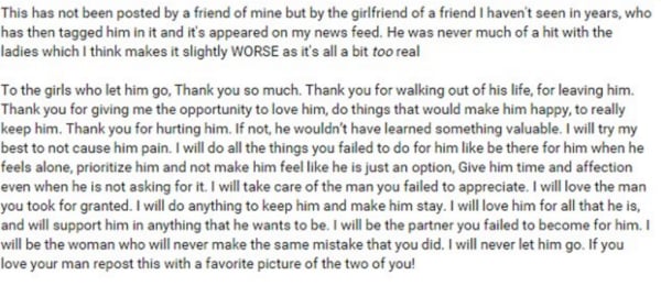 GOING VIRAL: Woman posts cringe-worthy message to her boyfriend's ex ...