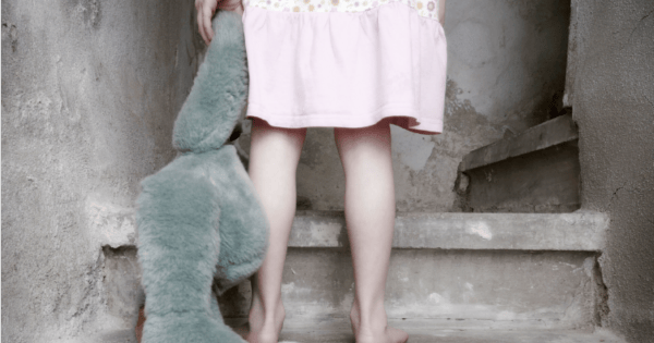 child abuse girl teddy pink dress