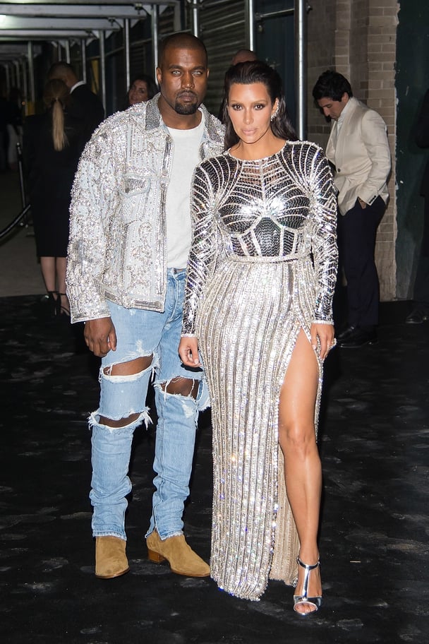 Kim Kardashian and Kanye West at the 2016 Met Gala.