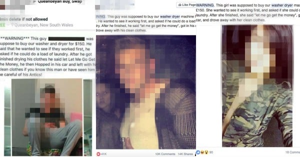 washing machine scam