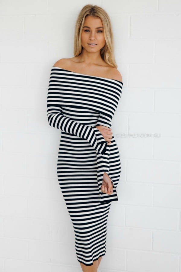 Country road stripe clearance dress