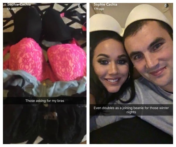 The Young Mummy Sophie Cachia posts video of strapless bra for big