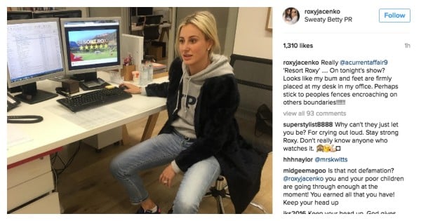 roxy jacenko a current affair