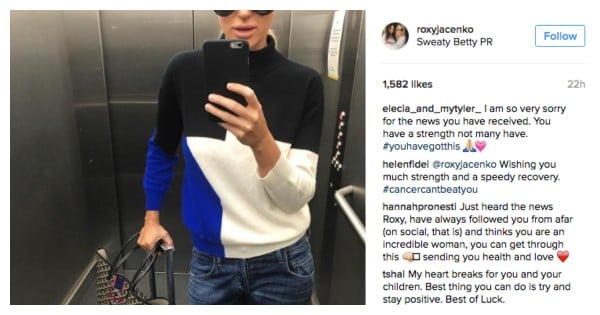 roxy jacenko breast cancer