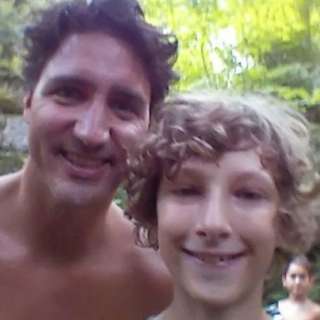 Canadian Prime Minister Justin Trudeau took a selfie with 13-year-old Alexander Godby.