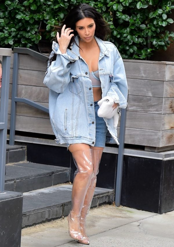 Kim Kardashian plastic shoes: a fashion trend is born.