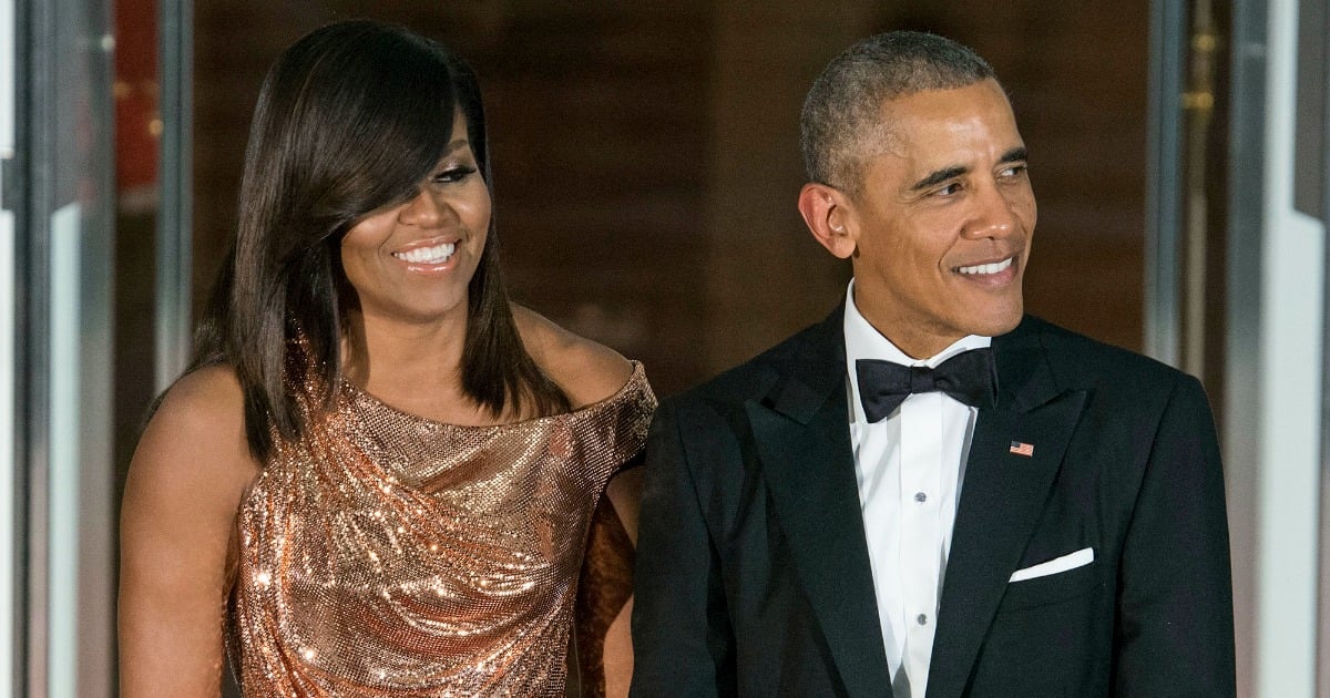 Where to find Michelle and Barack Obama Twitter accounts.