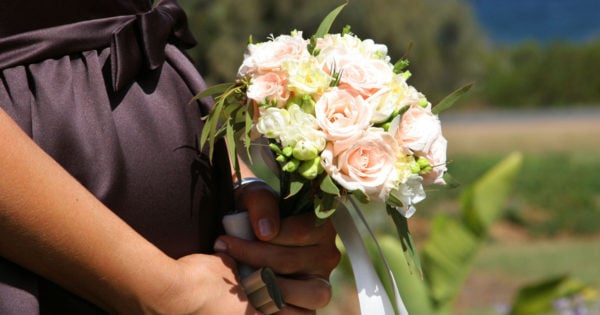 pregnant bridesmaid