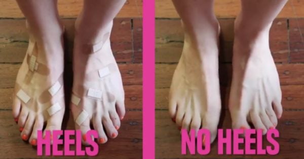 Heels or no heels video went viral for one reason explainer