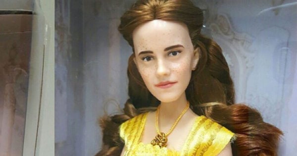 Beauty and the Beast doll looks a lot like singer Justin Bieber.